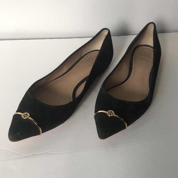Tory Burch black flats Sz 8 - Picture 10 of 13